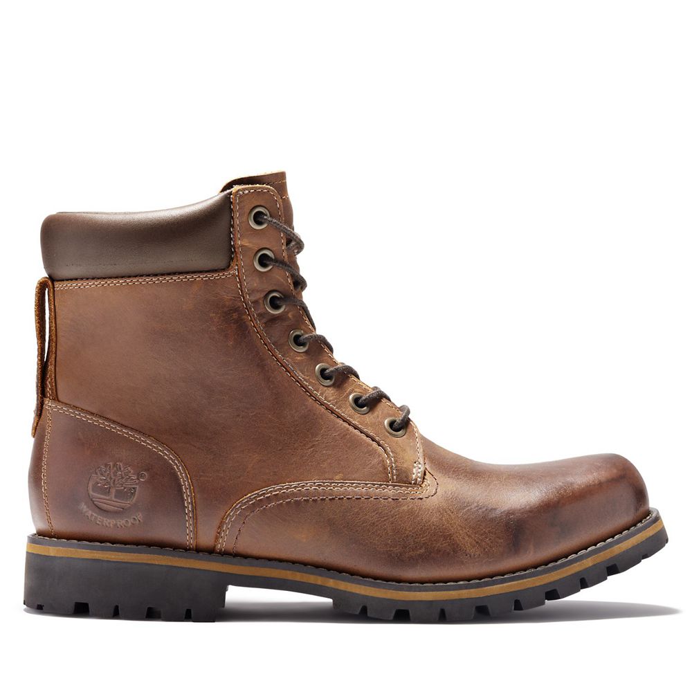 Bocanci 6-Inch Timberland Barbati Maro - Rugged Waterproof - Romania - OSKCPW389